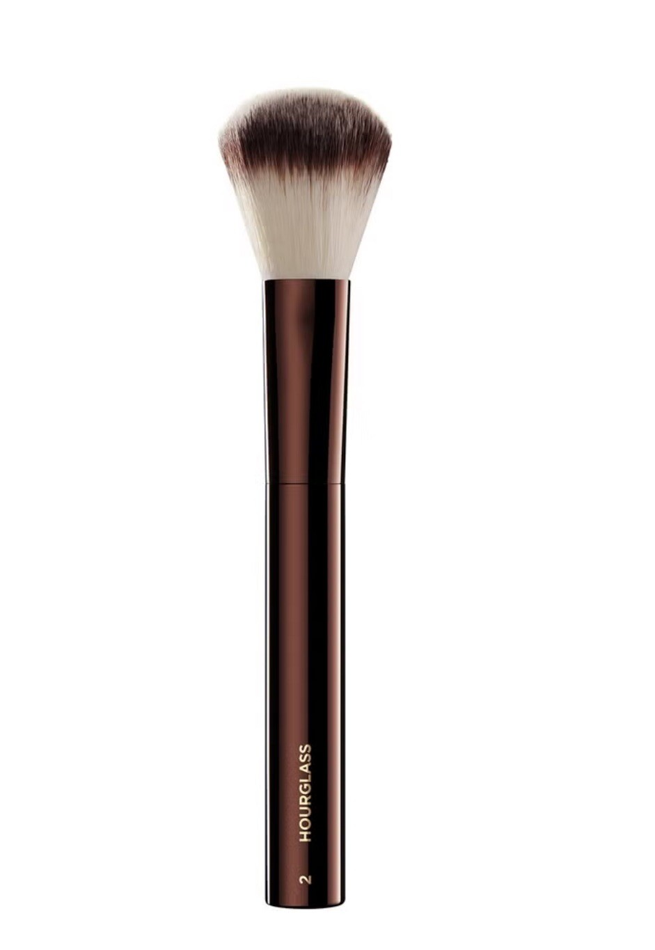 Pinceau blush N°2 de luxe avec fibres vegan haute densité et manche lesté