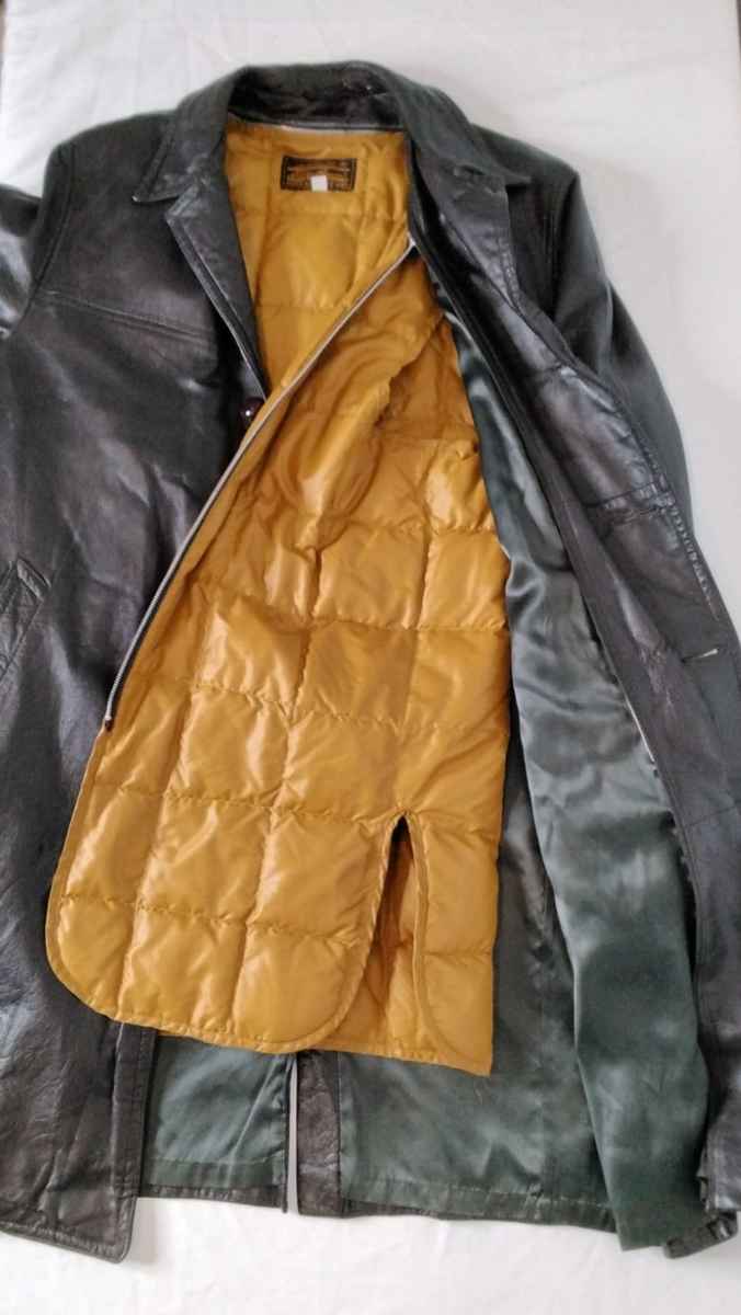 Vtg Eddie Bauer Leather Car Coat Brown w/Quilted Removable Vtg Eddie Bauer Leather Car Coat Brown w/Quilted Removable