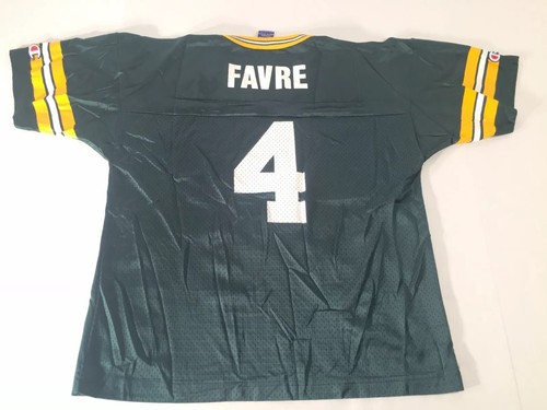 Vintage Champion Brett Favre # 4 Green Bay Packers Trikot Jugend XL 18-20 grün - Bild 2 von 9