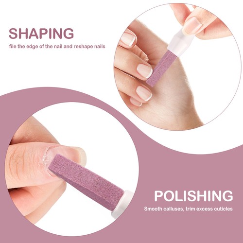 Nail Art Bluestone Stick Polished Pen Manicure Scrub Buffing Tool - Picture 6 of 10
