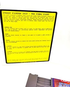 Street Fighter 2010-The Final Fight Capcom NES Cartridge, Plastic Case    (A9)