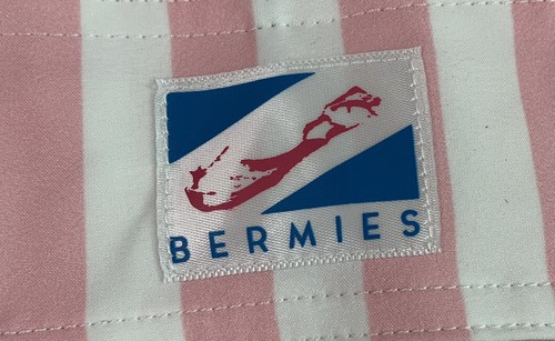 Bermies NWT Men’s XXL classic pink striped swim trunk Lined Shorts M1 - Picture 3 of 10