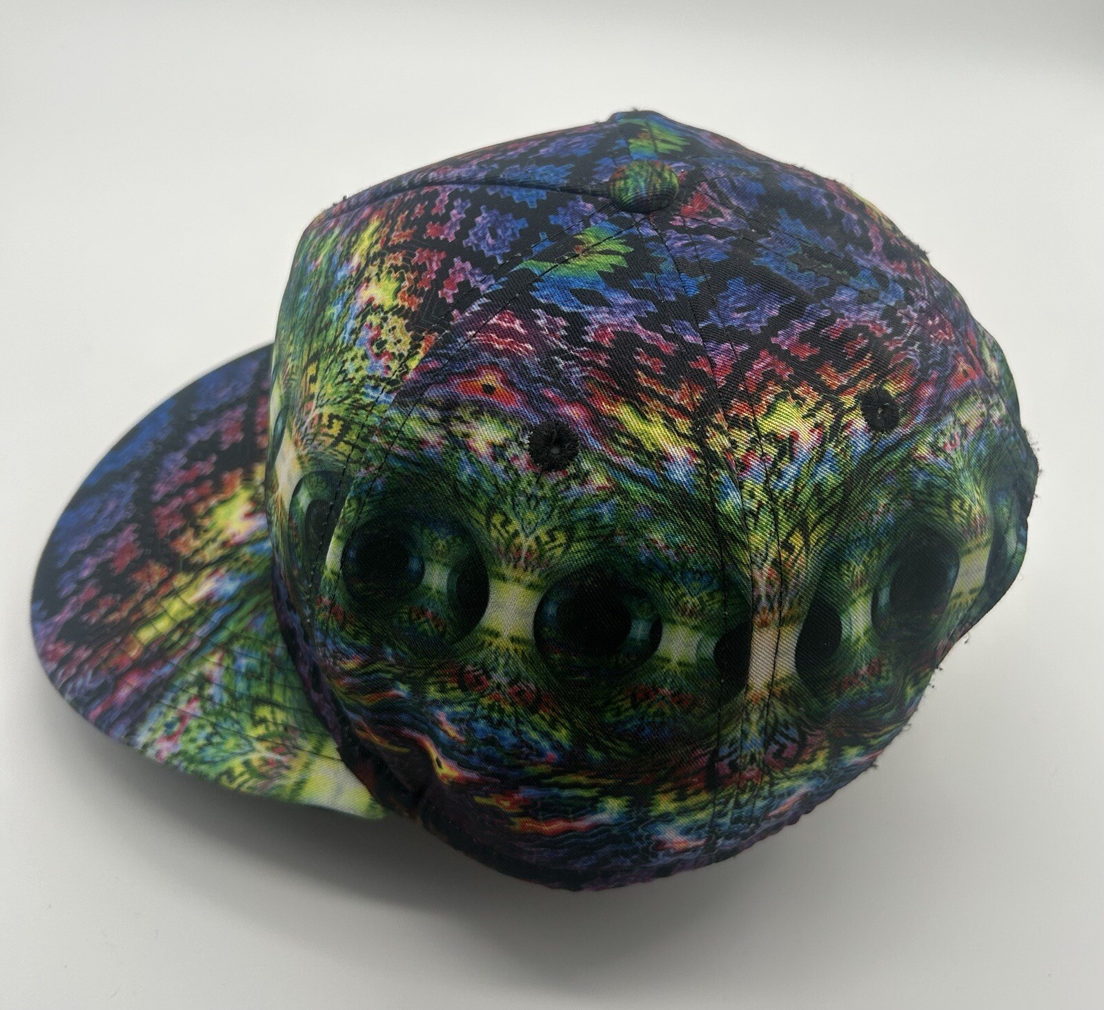 Psychedelic Rave Snapback Hat - image 6