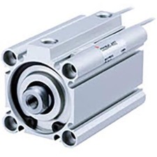 1PC SMC CQ2A20-50D Single Rod Compact Cylinder, 20x50mm Stroke, Dbl Act, CQ2 Se