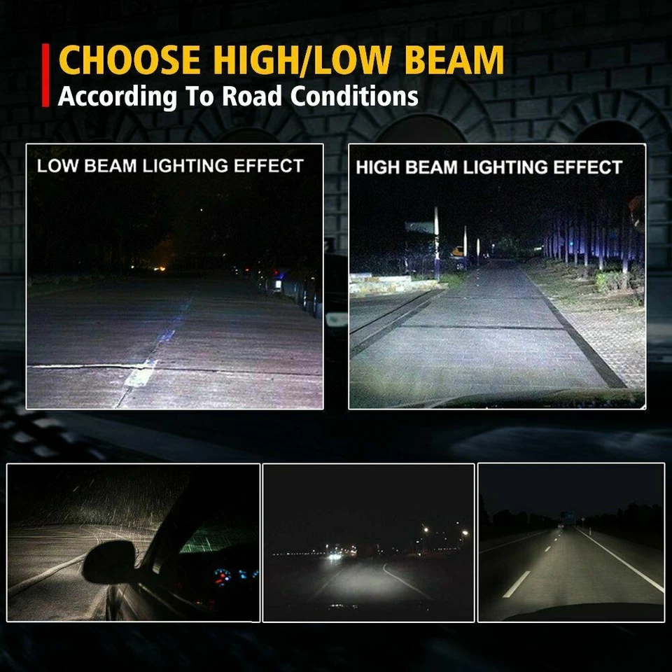 For BMW 3 SERIES E46 1999-2005 H7 x4 LED SUPER WHITE XENON HEADLIGHT BULBS +501 - Image 4 of 4