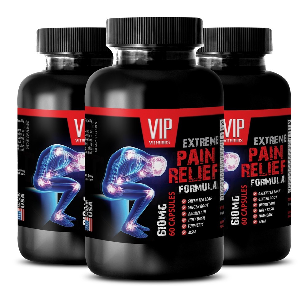 Green tea capsules - PAIN RELIEF EXTREME FORMULA 3B - mood sync