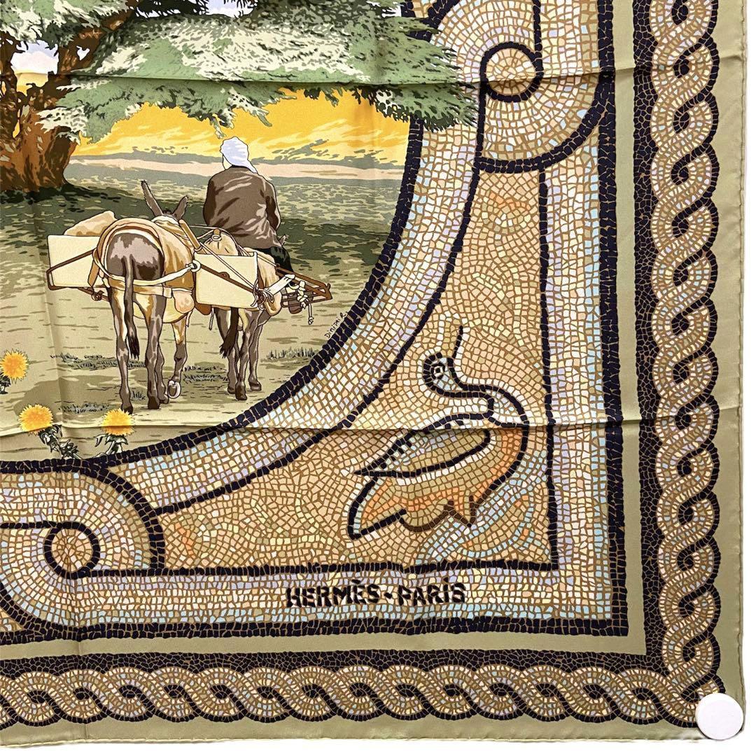 Hermès Sous le Cèdre シルクスカーフ HERMES Carre 90 SOUS LE CEDRE Silk Scarf Brown 90cm Japan