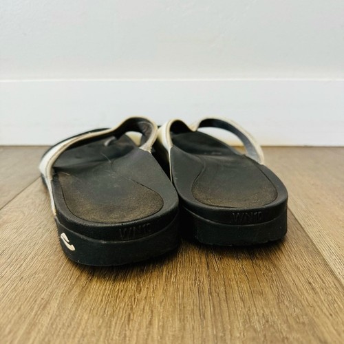 ABEO Balboa Pewter leather thong Sandals outdoor daily womans 10 - Picture 6 of 10