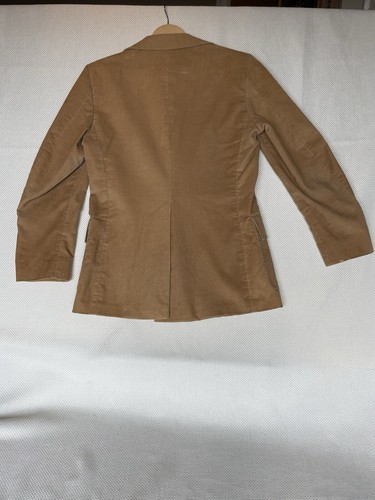 Vintage Elderado Corduroy Sport Coat Two Button Tan 80s Blazer Jacket - Picture 2 of 9
