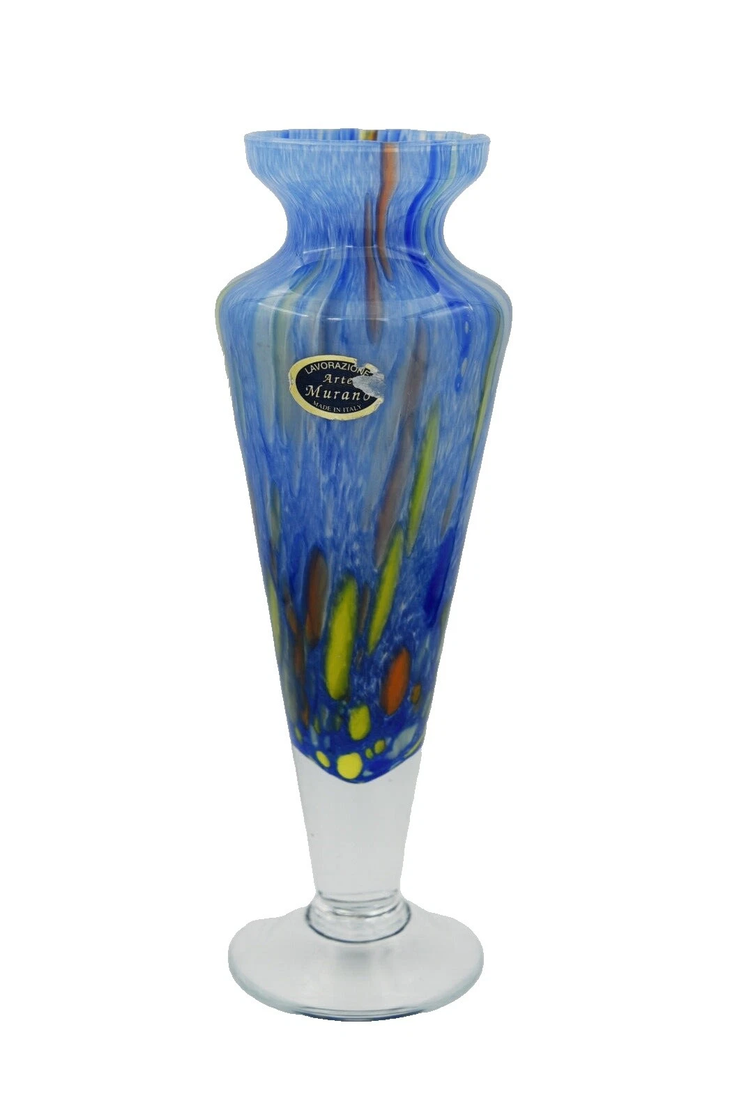 Jarrones de vidrio Murano multicolor