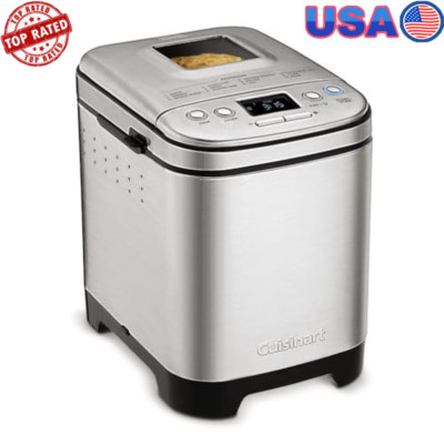 Automatic Bread Maker Machine Compact Design 12 Menu Options 2lb Capacity New