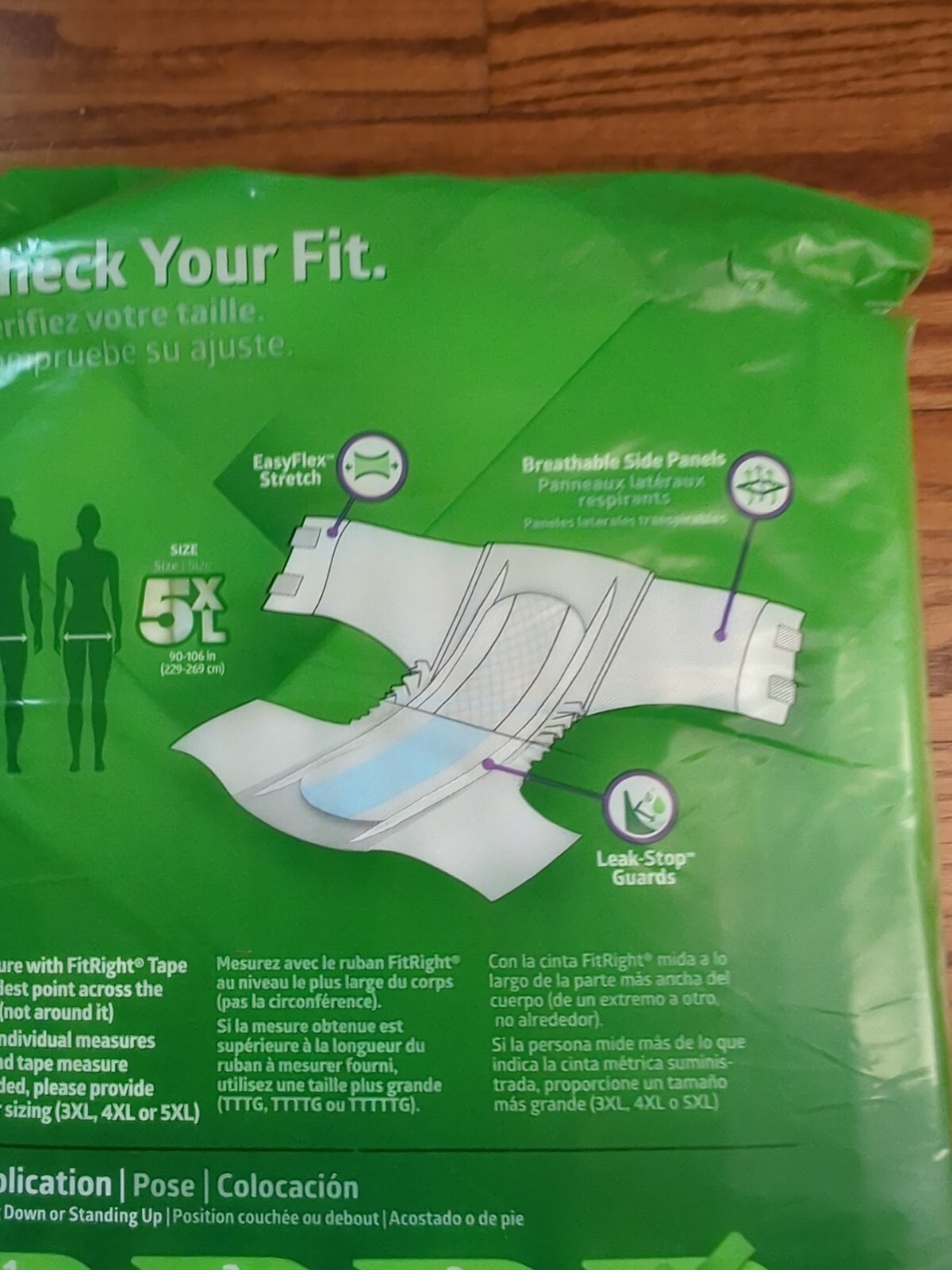 Medline Baribrief Plus Bariatric Incontinence ExtraWide 8 Briefs 90