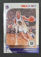 Jordan Poole Hoops Premium Stock Rookie Card