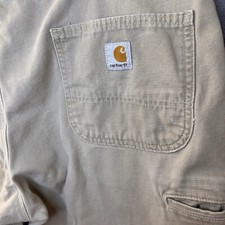 Carhartt B299 GKH Carpenter Canvas Dungaree Relaxed Fit Mens Work Pants 38X32