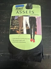 Assets Sara Blakely Terrific Tights Black  158 size 4 MatteOpaque Leg New