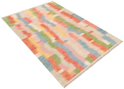 Kilim 300x198 CM Intrecciato a Mano Nuovo Tappeto Persiano Oriente Kilim Tappeto - Picture 3 of 12
