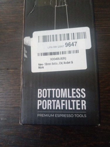 Knodos 58mm Espresso Bottomless Portafilter with 2 Ear - Picture 3 of 9