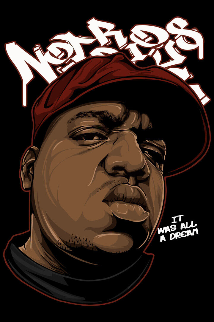 The Notorious Big Biggie Smalls Us Rapper Print Wall Home Decor - POSTER  20x30