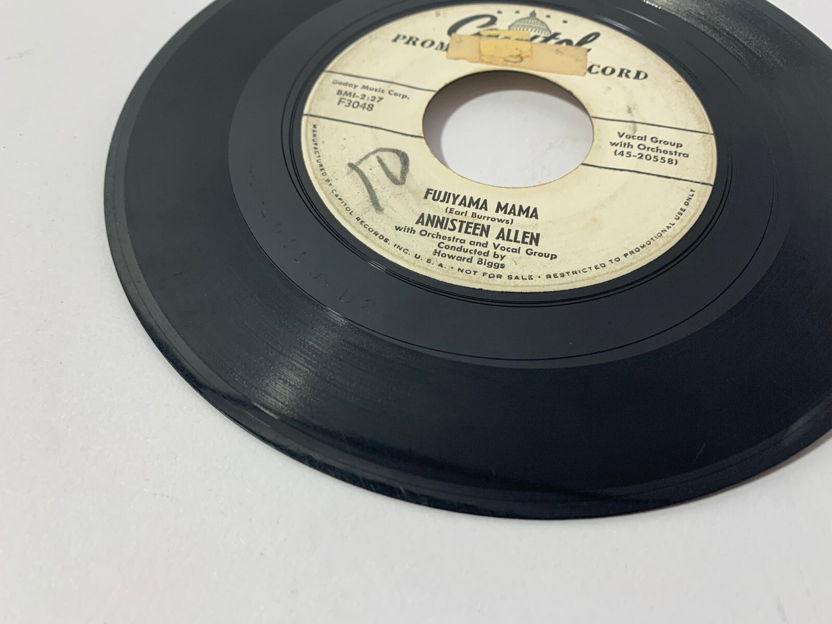 Wheels of Love/Fujiyama Mama ANNISTEEN ALLEN R&B Rock 45 RPM