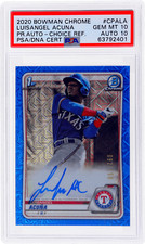 2020 Bowman Luisangel Acuna /150 PSA 10/10