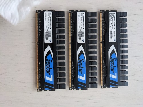 6 GB DDR3 RAM (3x2GB), Patriot Sector 7, 1600MHz, Matched set for Triple channel - Picture 2 of 3
