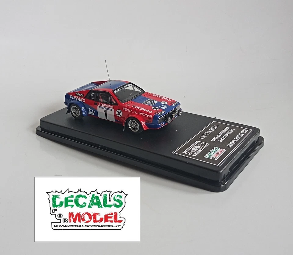 1:43 LANCIA BETA GR4 CINZANO BLOMQVIST JANNER RALLY 1979 - Immagine 3 di 4