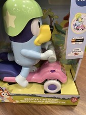 Brand New VTech Bluey  Friends Scooter Time Bluey Interactive Figure