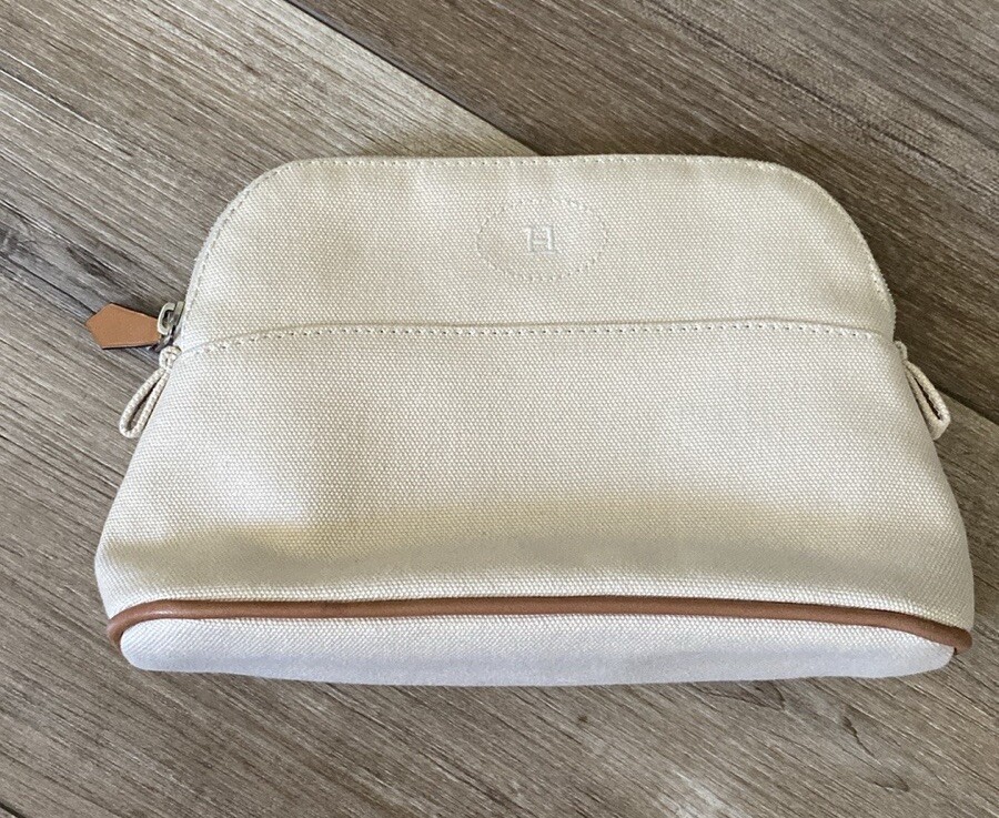 Pouch Hermes Bolide Case AUTH HERMES BOLIDE POUCH TRAVEL BAG CASE