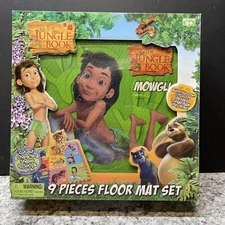 THE JUNGLE BOOK MOWGLI 9 PIECE FLOOR MAT SET NEW 2013