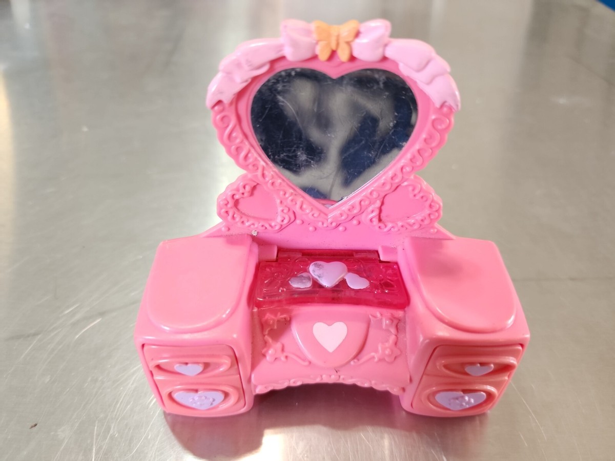 My Little Pony Pink Vanity Drawers Open Rainbow Crystal Castle 