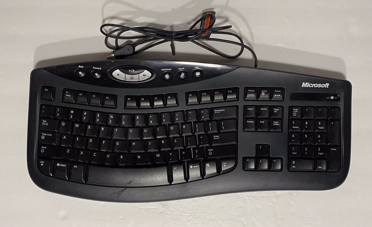 Microsoft Comfort Curve Keyboard 2000 v1.0 KU-0459 USB Wired