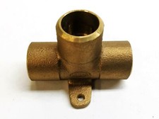 Nibco Bronze 3/4" Sweat x 3/4" Sweat x 3/4" Sweat 90 Degree Drop Ear Tee NOS