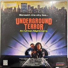 Underground Terror Laserdisc - SVS Triumph ID8430SO 1992 SHRINK VG /VG