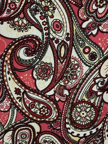 Rare LuLaRoe Size 2XL Nicole Dress Hot Pink Paisley White Unicorn Vintage Poly - Picture 5 of 10