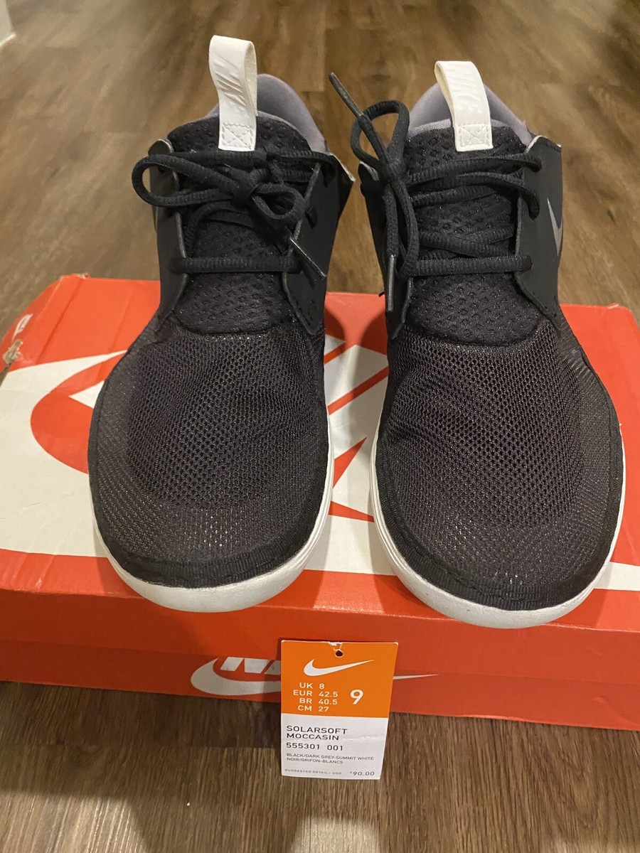 Nike Solarsoft Moccasin Black Size