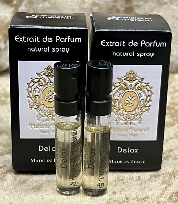 Tiziana Terenzi Delox Extrait de Parfum 2X Sample Vial Spray 1.5ml / 0.05 oz