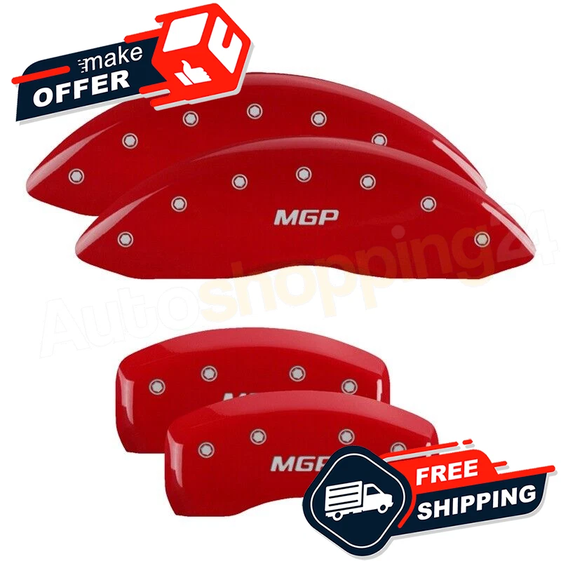 Cubiertas de pinza MGP 23197SMGPRD rojo brillante para Mercedes-Benz CLS400 15-16 Foto 2 de 3