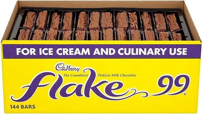 Cadbury Flake 99 Milk Chocolate Bars, Box of 144 Bars | Versatile for Ice Creams, Baking & Treats, Rich Milk Chocolate, For Celebrations - Image 2