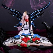 Image of Mad Hatter Alice Wonderland Fairy Figurine Ornament Statue New & Boxed 19cm
