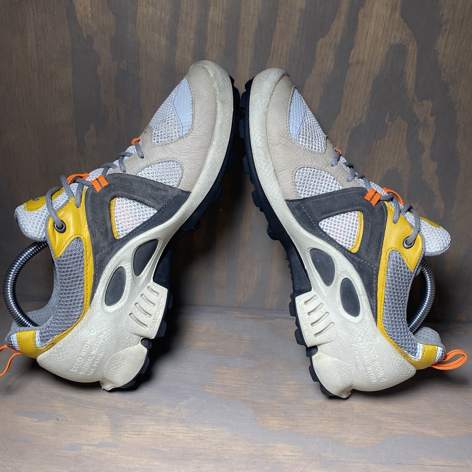 ECCO Mens Biom C-Trail Running Shoes Yellow 803104/51828 Lace Up 9 US 43 EU M