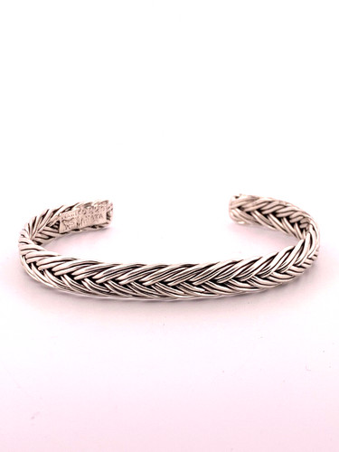Renata Rubio Braided Oxidized Silver Cuff