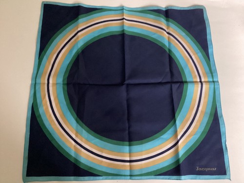 Vintage 1960s/70s Jacqmar Bold Geometric Circles Square Scarf