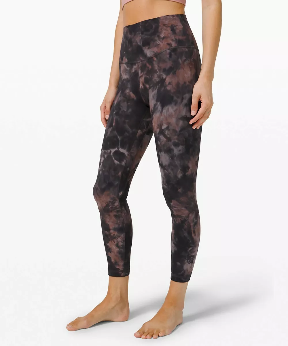 NEW LULULEMON Align 25 Pant 4 Diamond Dye Graphite Grey Pink Pastel