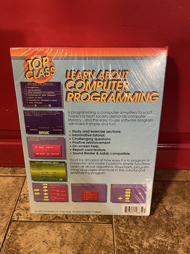 1992 Dowiedz się o programowaniu komputerowym VTG Nostalgiczne lata 90. Tandy IBM Sealed NOS - Zdjęcie 2 z 12