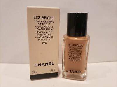 Chanel Les Beiges Healthy Glow Foundation Hydration And Longwear #B60 1 Fl Oz