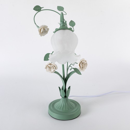 60W 110V Flower Glass Table Lamp w/5.12-inch Wide, Glass Lampshade NEW - Picture 11 of 21