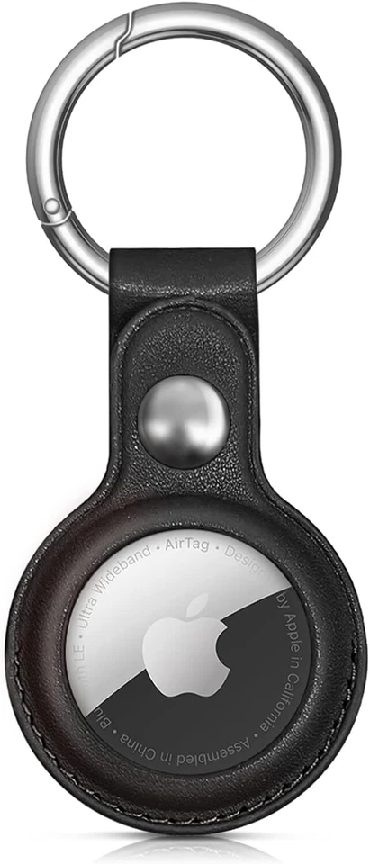 Soporte de cuero Airtag PU, estuche con llavero Air Tag para Apple Tag, Airtags GPS... Foto 4 de 4
