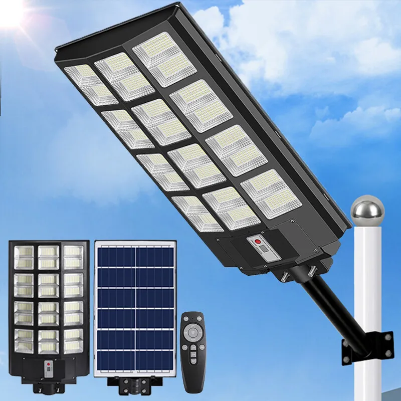 900000000LM 1600W Lampara Luz Led Solar Luces Para Exterior Sensor De  Movimiento