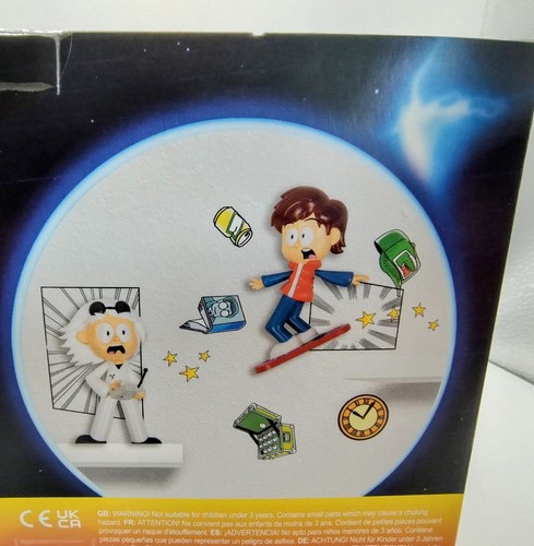 Back To The Future Comic Ons Doc & Marty Vinyl Figure Wall Decals New Sealed - Picture 8 of 13
