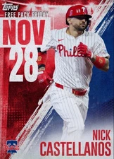 [DIGITAL] Topps Bunt - Nick Castellanos Free Pack Friday 25 S4 Nov 28 Team Color